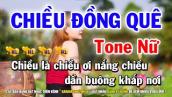 Karaoke Chiều Đồng Quê - Tone Nữ ( Am ) Nhạc Sống Cha Cha Cha | Huỳnh Lê