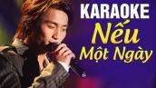 [Karaoke] Nếu Một Ngày - ĐAN NGUYÊN | Beat Chuẩn Tone Nam