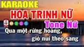 Hoa Trinh Nữ Karaoke Tone Nữ Nhạc Sống | Trọng Hiếu