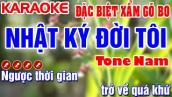 Karaoke Đặc Biệt Xẩm Gõ Bo Nhật Ký Đời Tôi ( Tone Nam ) Độc \u0026 Lạ Karaoke  Gõ Bo Guitar