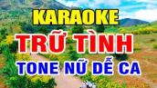 Karaoke Liên Khúc Tình Khúc Bolero Trữ Tình Tone Nữ || Mưa Bụi 1 - Mưa Bụi 2 || Sao Đổi Ngôi