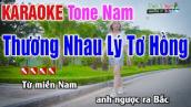THƯƠNG NHAU LÝ TƠ HỒNG Karaoke Tone Nam - Nhạc Sống Thanh Ngân