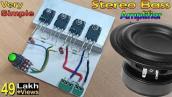 Simple \u0026 Powerful Stereo Bass Amplifier // How to Make Stereo Amplifier with D718 Transistor