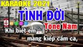 Tình Đời Karaoke Tone Nam Nhạc Sống 2021 | Trọng Hiếu