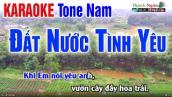 Đất Nước Tình Yêu Karaoke Tone Nam | Bản Phối Chuẩn Nhất - KARAOKE Nhạc Sống Thanh Ngân