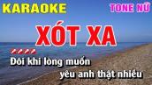 Karaoke Xót Xa Tone Nữ Nhạc Sống | Nguyễn Linh
