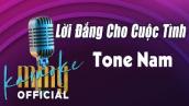 Lời Đắng Cho Cuộc Tình Karaoke (Tone Nam) | “Hát với MMG Band\