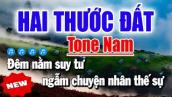 Karaoke Hai Thước Đất Tone Nam ( Beat Phối Mới 2023 ) Karaoke Thanh Duy