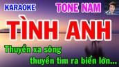 Karaoke  Tình Anh  Tone Nam  Nhạc Sống  gia huy beat
