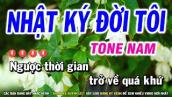 Karaoke Nhật Ký Đời Tôi - Tone Nam ( Sol Thứ Gm ) Nhạc Sống Huỳnh Lê