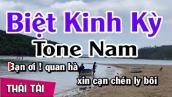 Karaoke Biệt Kinh Kỳ | Tone Nam | Thái Tài