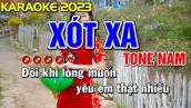 ✔ XÓT XA Karaoke Nhạc Sống Tone Nam ( BEAT 2023 ) ► Tình Trần Organ