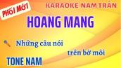 Karaoke Hoang Mang Tone Nam Beat Chuẩn | Nam Trân