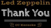 Led Zeppelin • Thank You (CC) [Karaoke Instrumental Lyrics]