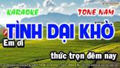 Karaoke Tình Dại Khờ || Tone Nam || Ngọc Sơn || Nhạc Sống Hay Nhất || Nhật Trường TTG