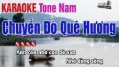 Chuyến Đò Quê Hương Karaoke Tone Nam | Nhạc Sống Thanh Ngân