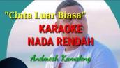 Karaoke - Cinta Luar Biasa || NADA RENDAH || andmesh Official Musik