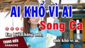 Karaoke Ai Khổ Vì Ai Song Ca Nhạc Sống | Trọng Hiếu
