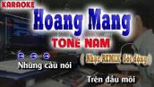 Hoang Mang - Karaoke Remix Tone Nam ( Nhạc Sống Sôi Động ) song nhien karaoke