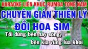 Karaoke Liên Khúc Rumba Tone Nam Nhạc Sống | Chuyện Giàn Thiên Lý | Chuyện Hoa Sim | Nguyễn Linh