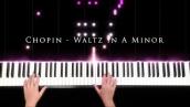 Chopin - Watlz in A minor - Piano Visualizer