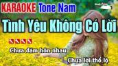 Tình Yêu Không Có Lời Karaoke Tone Nam ( Hát Rất Sướng ) Nhạc Sống Thanh Ngân