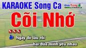Karaoke || Cõi Nhớ - Song Ca || Nhạc Sống Duy Tùng