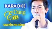 Dáng Em (Karaoke) - Nguyễn Phi Hùng | Official Music Video