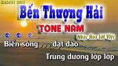 Bến Thượng Hải - Karaoke Tone Nam ( Nhạc Hoa Lời Việt ) 2022 Song Nhiên Karaoke