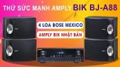 Xem Thử Sức Mạnh Của Dàn karaoke gia đình Bose 05: Amply BIK NHật Khi kết hợp 2 đôi Bose 301 seri V