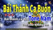 Karaoke Bài Thánh Ca Buồn Tone Nam | Nhạc Sống Nguyễn Linh