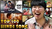 Korean Reacts To Top 100 Hindi/Bollywood Songs of 2021 | Popular Bollywood Songs 2021