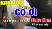 Karaoke Cò Ơi Tone Nam | Karaoke Trọng Hiếu