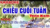 Chiều Cuối Tuần Karaoke Nhạc Sống Tone Nam ( Rất Phiêu ) - Tình Trần Organ