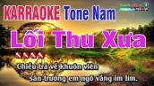 Lối Thu Xưa Karaoke Tone Nam   Nhạc Sống Thanh Ngân