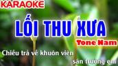 Lối Thu Xưa Karaoke Nhạc Sống Tone Nam ( C#m ) - Tình Trần Organ