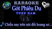 Gót Phiêu Du Karaoke (TONE NAM - Duy Khánh)