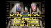Theatre Room Tour 2020 | Dolby Atmos 7.2.4 | 4K Sony Projector | Paradigm Speakers