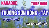 Karaoke Trường Sơn Đông - Trường Sơn Tây Tone Nam (Cha Cha Cha) Nhạc Sống | Mai Thảo Organ